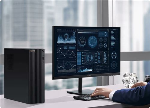 Huawei MateStation B515 - SFF - Ryzen 5 4600G / 3.7 GHz - RAM 8 Go - SSD 256 Go - NVMe - Radeon Graphics - GigE - LAN sans fil: 802.11a/b/g/n/ac Bluetooth 5.0 - Win 10 Pro - moniteur : aucun