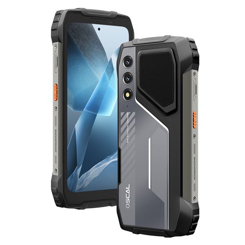 OSCAL PILOT 1 Smartphone 6.67 6Go+256Go 15000mAh(33W) Android 14 téléphone Dual SIM 4G-Noir (336g )
