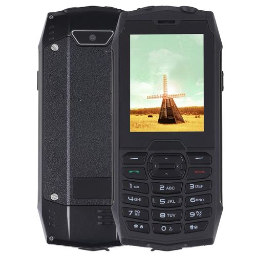 Téléphone Incassable Étanche Antichoc 2.8 Pouces Batterie 2000mAh Dual SIM Argent YONIS