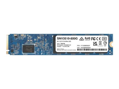 Synology SNV3410 - SSD - 800 Go - interne - M.2 2280 - PCIe 3.0 x4 (NVMe)