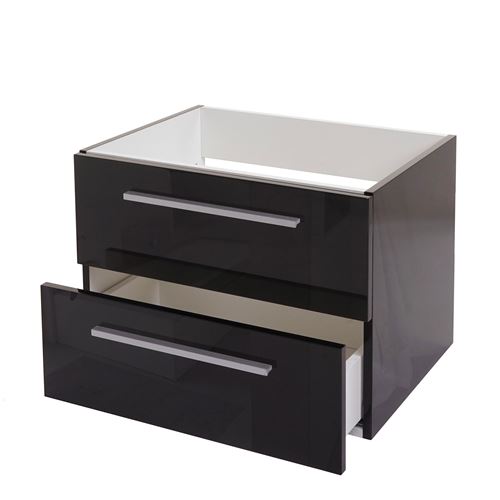 Meuble sous-vasque MENDLER HWC-C11 noir 46x60cm