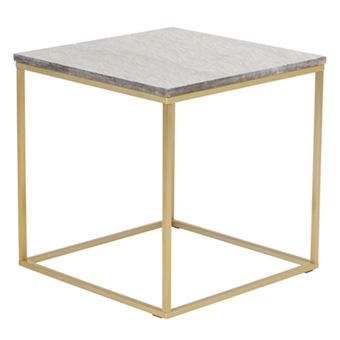 Table Basse en Marbre "Estelle" 50cm Gris - 1
