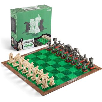 Jeu D’échecs Minecraft - Héros De La Surface VS Monstres 48 cm