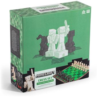 Jeu D’échecs Minecraft - Héros De La Surface VS Monstres 48 cm