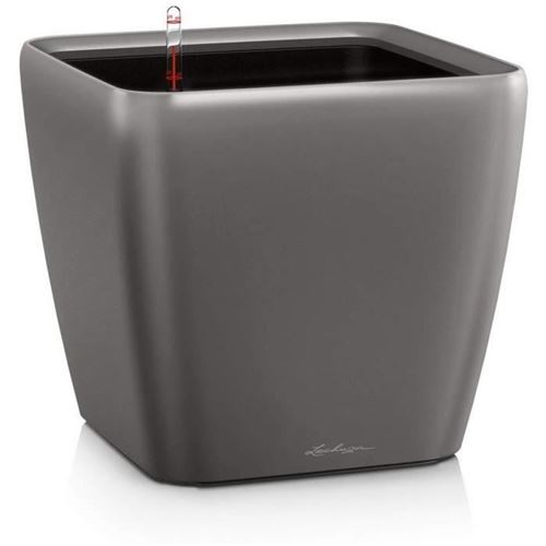 Pot Quadro Premium Ls 50 - Kit Complet, Anthracite M&eacute;tallis&eacute; 50 Cm