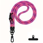 Lanière Téléphone Réglable - Dragonne Universelle Pour Smartphones - Noir, Plastique Durable