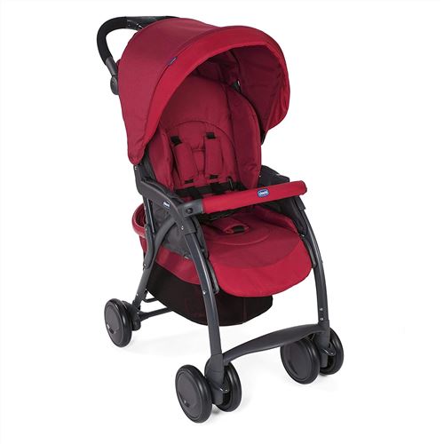 Chicco buggy Simplicity Top102 cm polyester/aluminium rouge/noir