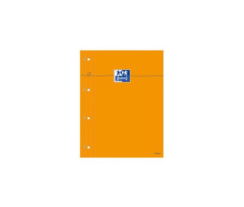 Non Communiqué Orange Oxford Bloc-Notes, 230 X 297, Seyès, 80 Feuilles,