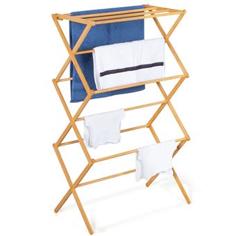 Séchoir à linge accordéon bambou RITA - 1
