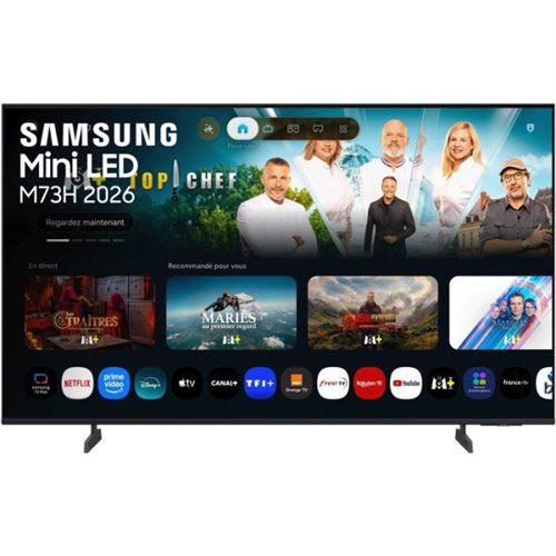 TV MiniLED Samsung 75M73H 75 pouces 4K UHD Gaming Hub Smart TV