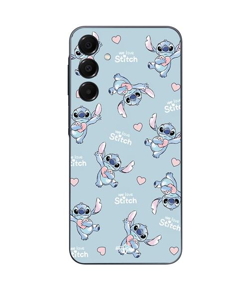 Coque Samsung Galaxy A16 Stitch love coeur rose Maniacase