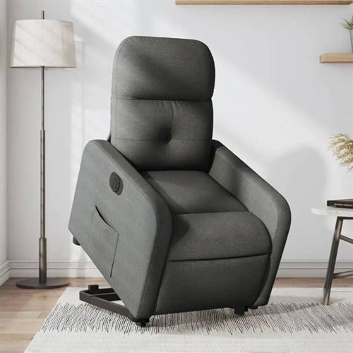 Vidaxl Gris Fauteuil Inclinable Électrique - Foncé - Image 3