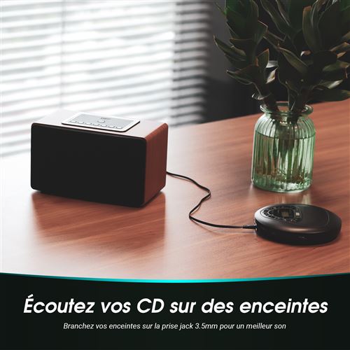 Lecteur CD Portable avec Écouteurs Et Haut-parleurs Baladeur CD A