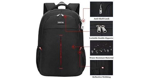 31€99 sur Antivol Sac à Dos Ordinateur Portable ALlBiz 15.6 Pouces Homme  Imperméable avec USB Charging Port Sac à Dos d'affaires Sac à Dos  Fonctionnel Sac a Dos PC Portable pour Loisirs/Affaire/Scolaire-Noir 