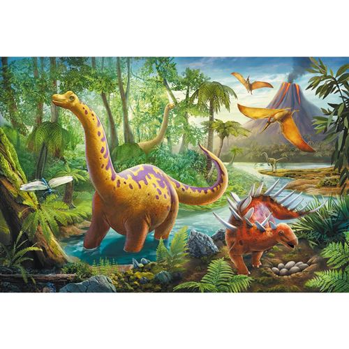 Trefl - Puzzle 60 pièces - Migration des dinosaures - Image 2
