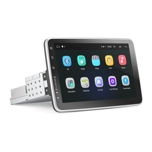 Autoradio Gearelec Android 9 WiFi Navigation GPS Bluetooth avec écran Tactile Rotatif à 360 Degrés