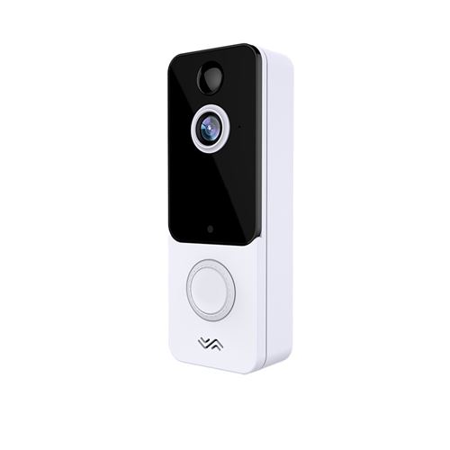 Non Communiqué Blanc Sonnette S9 Wi-Fi 720P Caméra Vision Nocturne Interphone Vidéo