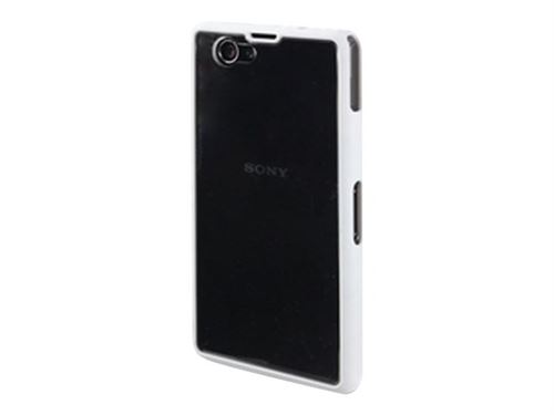 Muvit Bimat - Beschermende bedekking voor mobiele telefoon - wit - voor Sony XPERIA Z1 Compact
