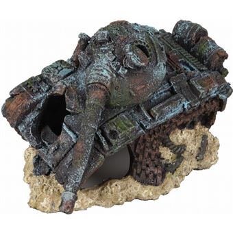 Char de combat AZUR. 18 x 11 x 12 cm. décoration aquarium. - 1