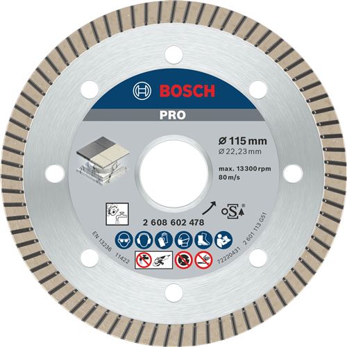 Bosch Disque à Tronçonner Diamant Best For Ceramic Extra Clean Turbo
