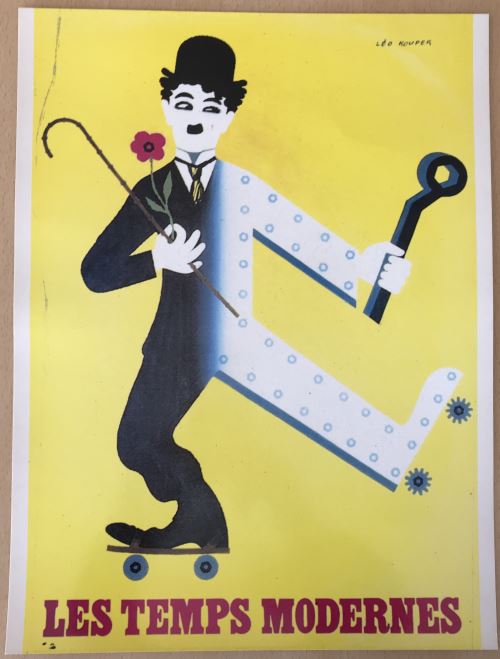 Charlie CHAPLIN / Léo KOUPER - Les Temps Modernes - AFFICHE