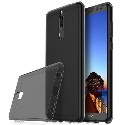 Housse Huawei Mate 10 Lite Etui Housse Coque de protection Ultra Fine Silicone TPU Gel [Jelly - Noir] - ADVANSIA