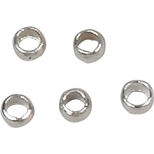 Creotime perles à presser argentées 2 mm 100 pièces