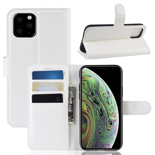 Etui en PU blanc avec support pour Apple iPhone 5.8 pouces (2019)
