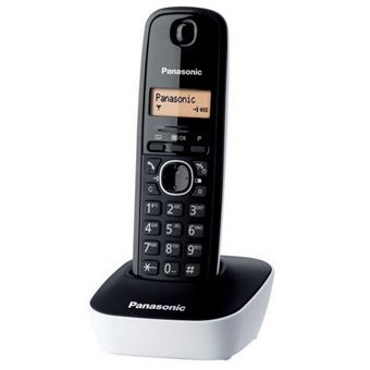 Panasonic KX-TG1611FRW - Téléphone sans fil avec ID d'appelant - DECT\GAP - (conférence) à trois capacité d'appel - blanc