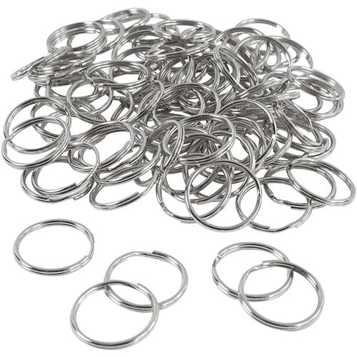 Creotime bagues 20 mm 100 pièces d'argent