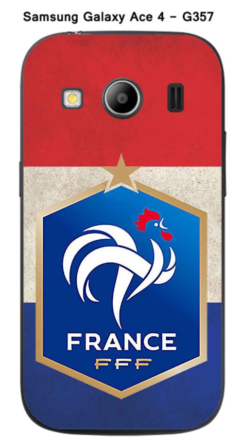 Coque Samsung Galaxy Ace 4 - G357 design Foot France fond drapeau