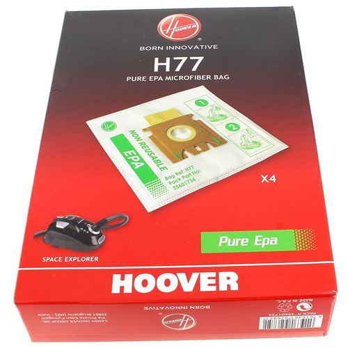 Sacs Aspirateur Par 4 35601734 pour Aspirateur Hoover