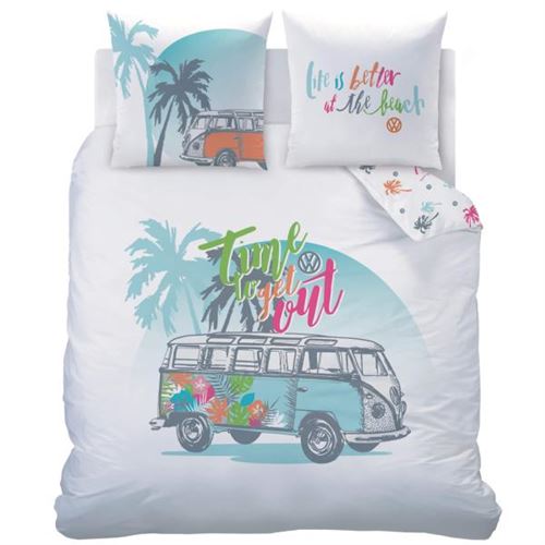 Housse de couette Volkswagen Paradise, 220x240cm, 2 personnes, Polycoton
