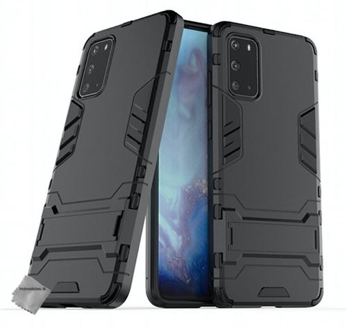 Coque rigide anti choc pour Samsung Galaxy S20 avec verre trempe - NOIR