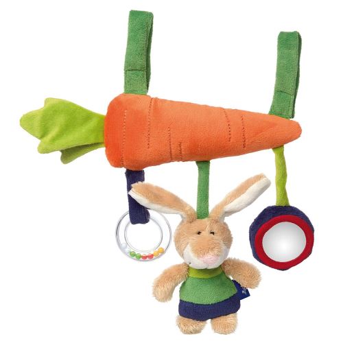 sigikid, Garçon et Fille, Jeu d'Activités à Suspendre, Lapin, Blue Collection, Vert/Orange, 41866