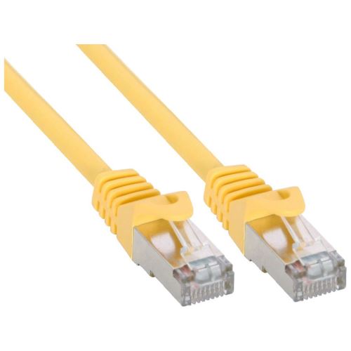 C&acirc;ble patch, s-ftp, cat.5e, jaune, 5m, inline&reg;