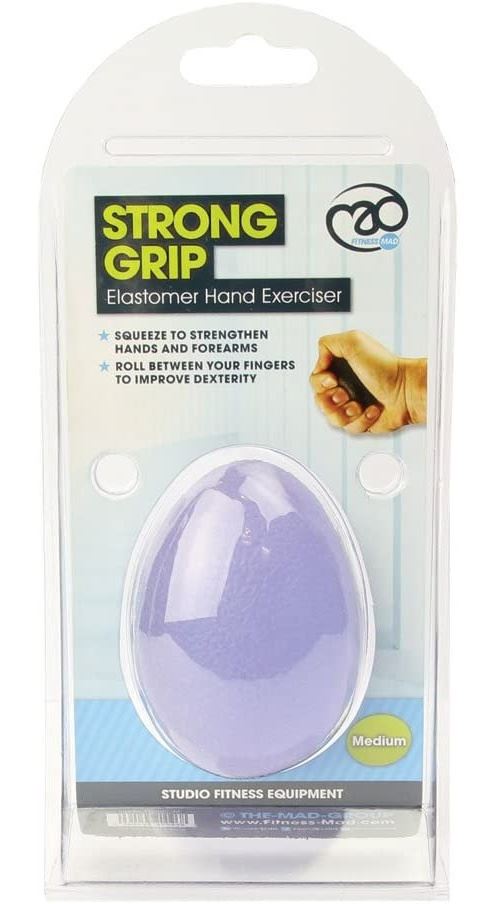 Fitness-Mad entraîneur à main moyen 10 x 7 cm caoutchouc violet