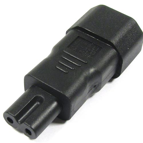 adaptateur connecteur IEC C7 à C14-60320