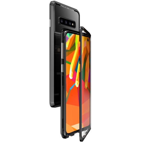 Housse étui Coque en verre trempé magnétique pour Samsung Galaxy S9 Plus - Noir -4157