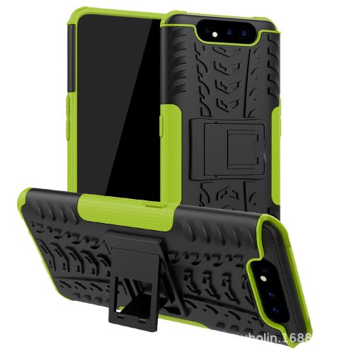 Housse étui Coque portable avec support pour Samsung Galaxy A70 - Vert -4673