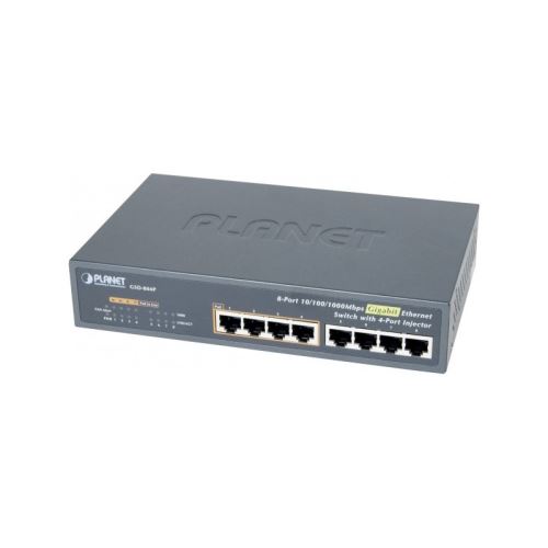 PLANET GSD-804P - switch - 8 poorten - desktop