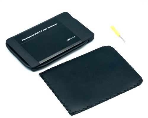 Qumox Boîtier disque dur externe 2.5 USB 3.0 Haute Vitesse pour disque dur SATA 2,5 pouces jusqu'à 5G/S