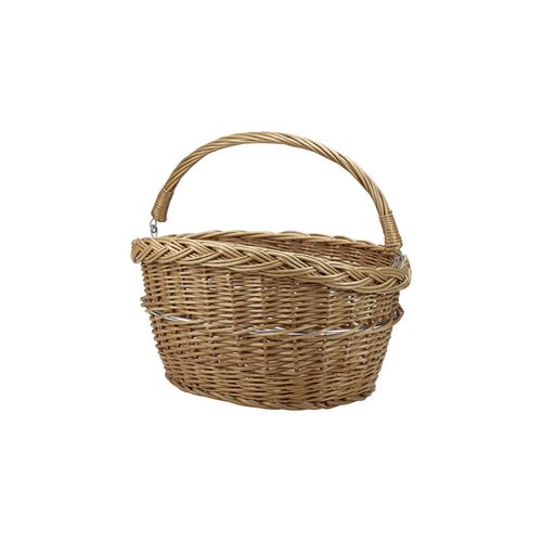 Panier av a clips tresse klickfix osier 18l marron avec anse 40x31x30 cm (sans fixatio