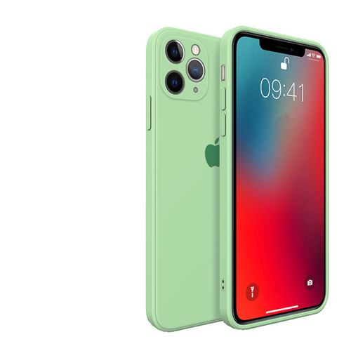 Coque En Silicone Liquide Apple - Vert matcha pour iPhone12 mini