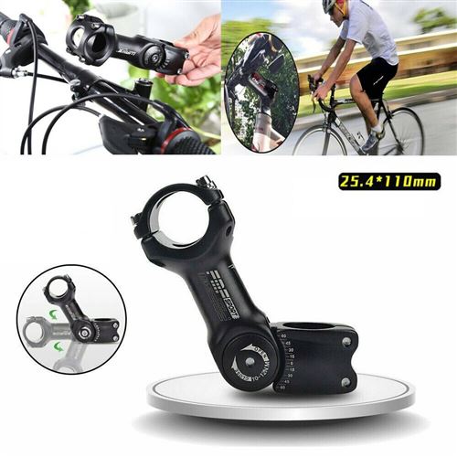 Potence de vélo réglable YOUKUKE Alliage d'aluminium 25.4 * 110 mm - Noir