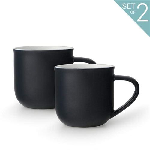 Viva Scandinavia (V81245) Tasse Eva Minima™ - Set de 2 - Noir - 350 ml