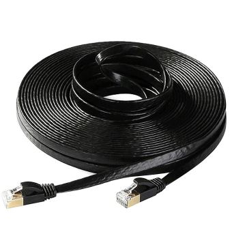 16€ sur 30M Cat7 Ethernet Flat Patch Cable Lan Réseau Rj45 Câble