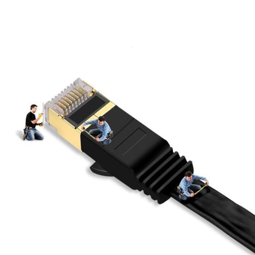 16€ sur 30M Cat7 Ethernet Flat Patch Cable Lan Réseau Rj45 Câble