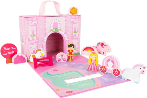 Small Foot combinaison princesse château rose 25 cm