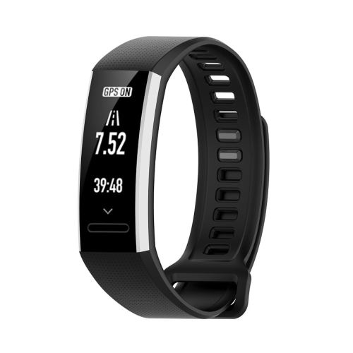 Générique Noir Bracelet En Silicone Pour Votre Huawei Band 2 Pro/Band 2/Ers-B19/Ers-B29 - Image 1